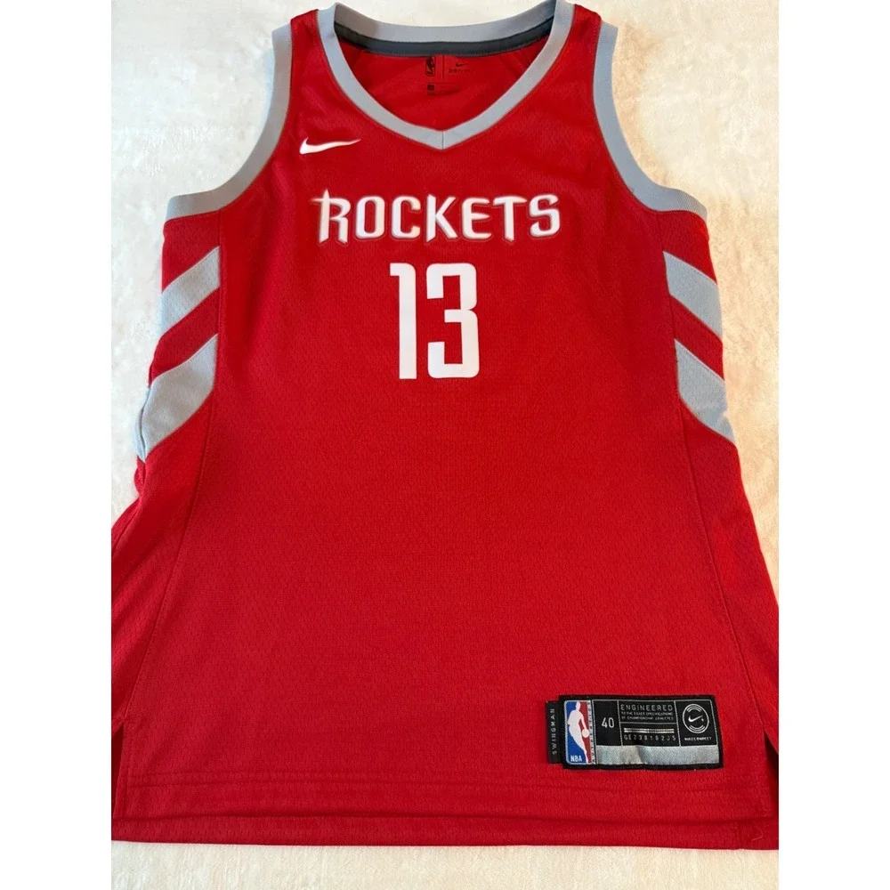 Nike‎ Houston Rockets James Harden #13 Swingman Jersey Red Size 40